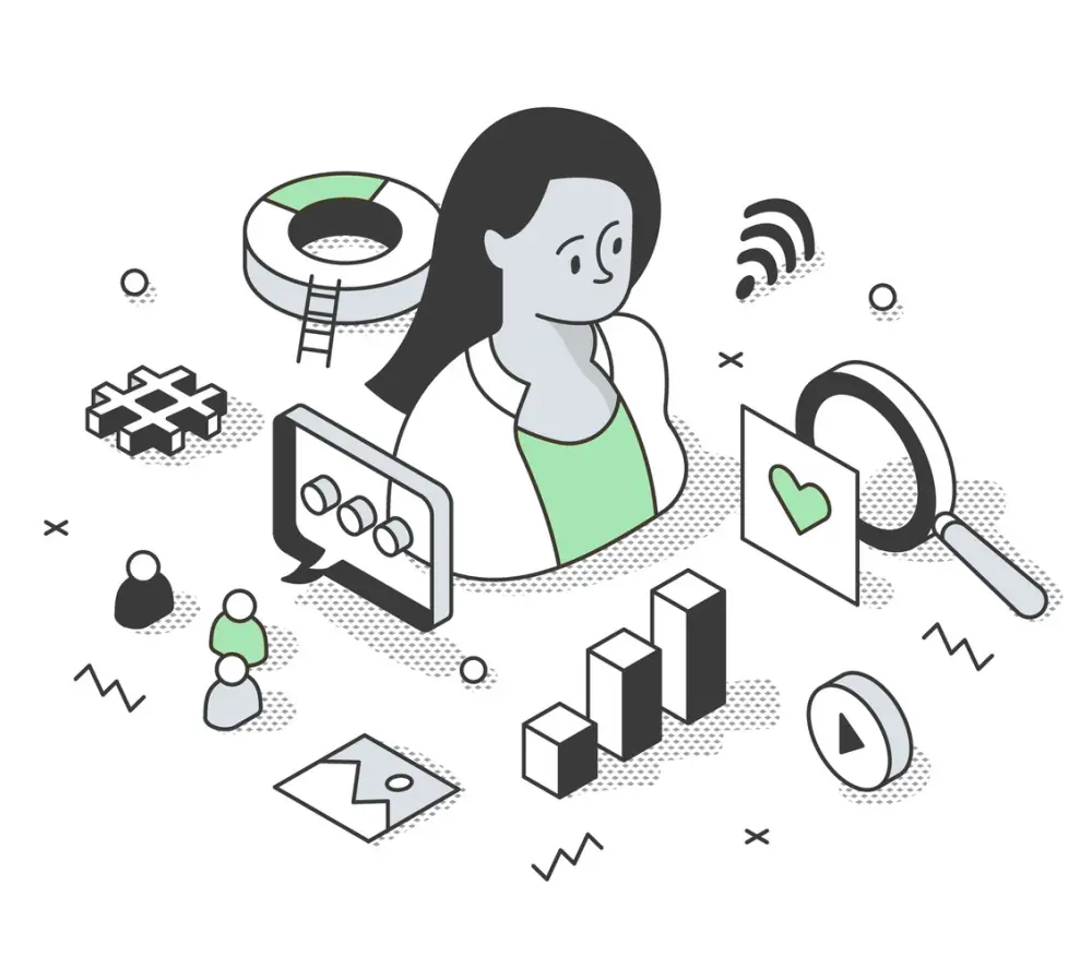 A static image of people getting in touch with support and receiving help.